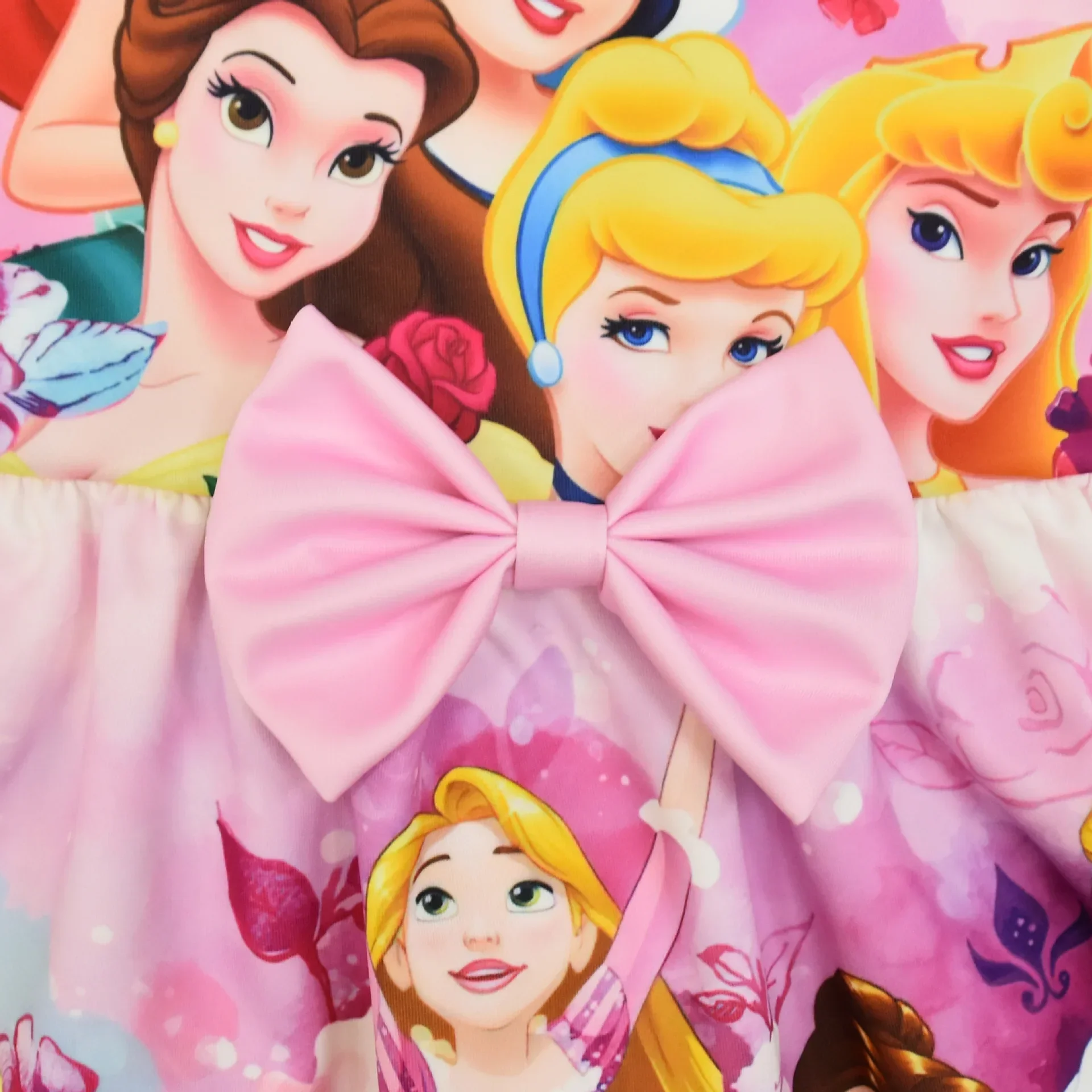 Camiseta de Disney, vestido para niñas, princesa sirena, Cenicienta, falda de princesa para niñas, vestido de princesa de Mickey Mouse sin mangas