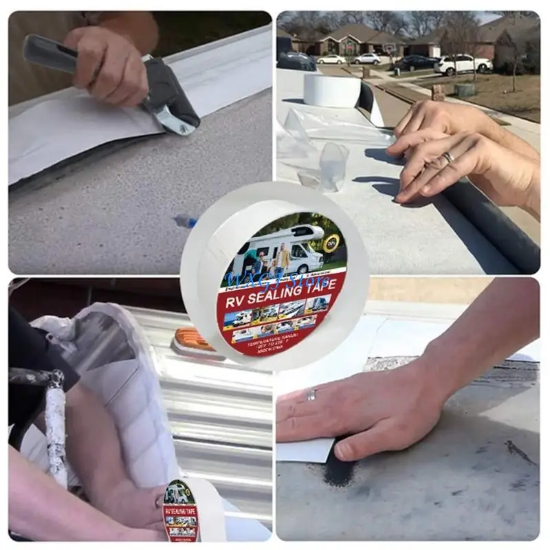 37JE 5M/15M Length Heavy Duty RVs Roof Repair Tape Waterproof Sealant Tape For Campers