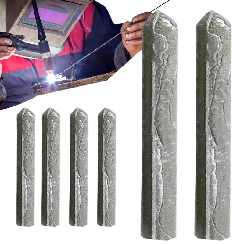 3/6/10Pcs Low Temperature Easy Melt Aluminum Universal Silver Welding Rod Cored Wire Rod Solder No Need Solder Powder Weld Bar