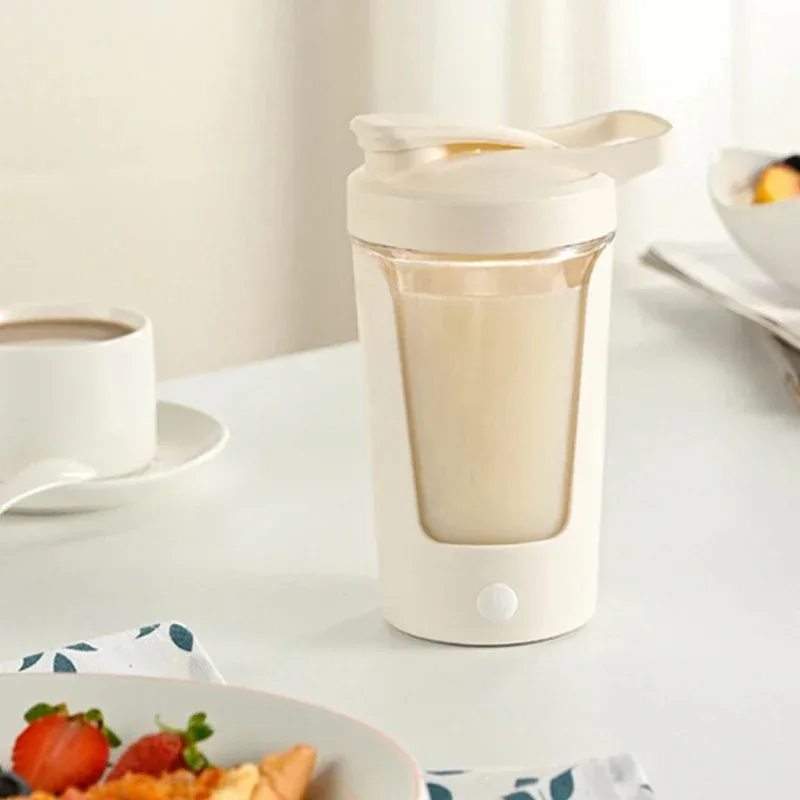 Portable Electric Blender Cup Automatic Protein Shaker Ideal for Milk Powder Mixing for Home Gym Outdoor Travel Essential