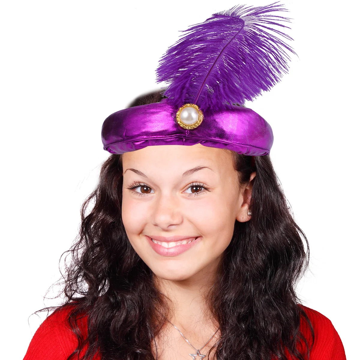 Prinzenhut, indische Könige, Hut für Jungen, lila, Halloween-Kostümzubehör, langlebig, angenehm zu berühren