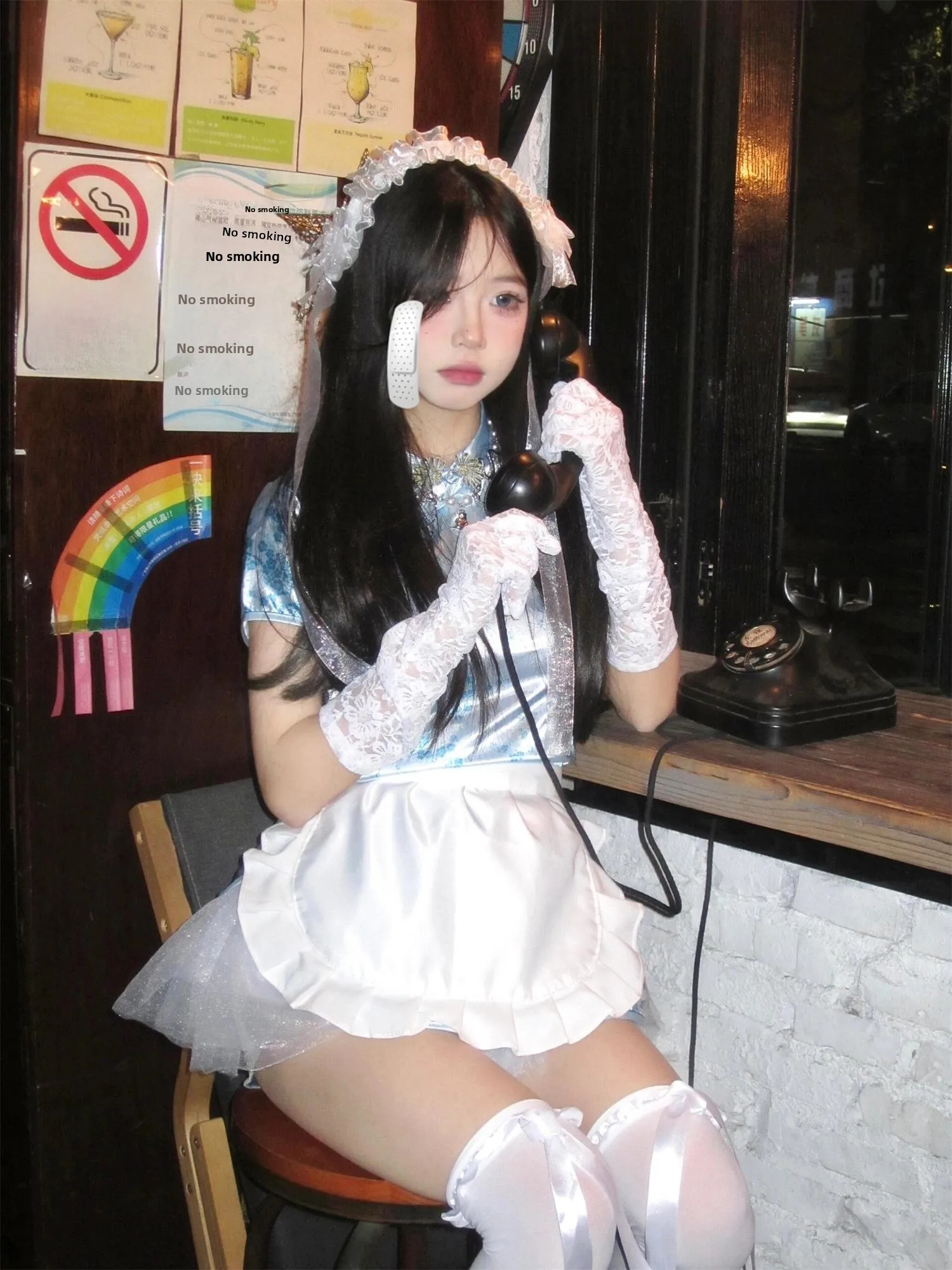 

Новый китайский Sle Dr loween Cisas Косплей orm ort Sve Maid orm ort Flag Robe Daily Wear