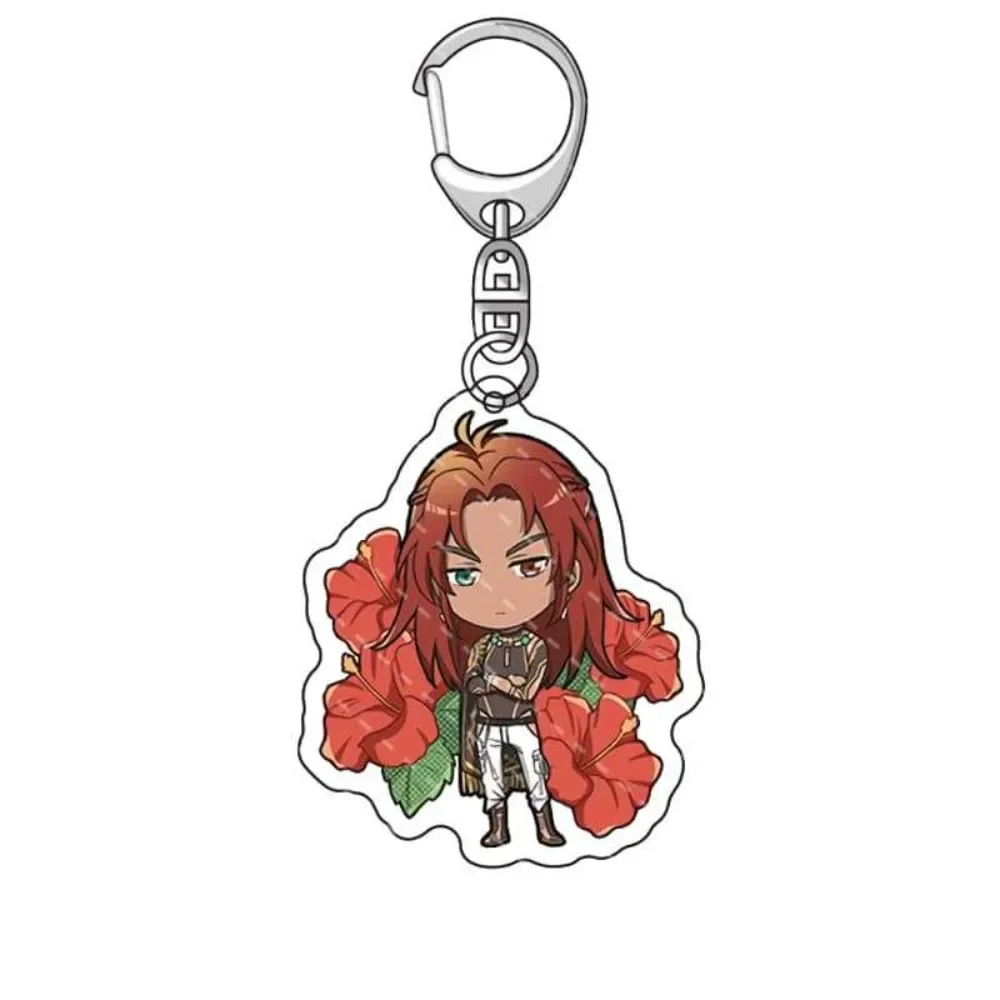 أنيمي نو كرنفال تأثيري الاكريليك سلاسل المفاتيح العالم الجديد كرنفال زهرة سلسلة الشكل أستر بليد كوينسي قلادة كيرينغ المشجعين هدية