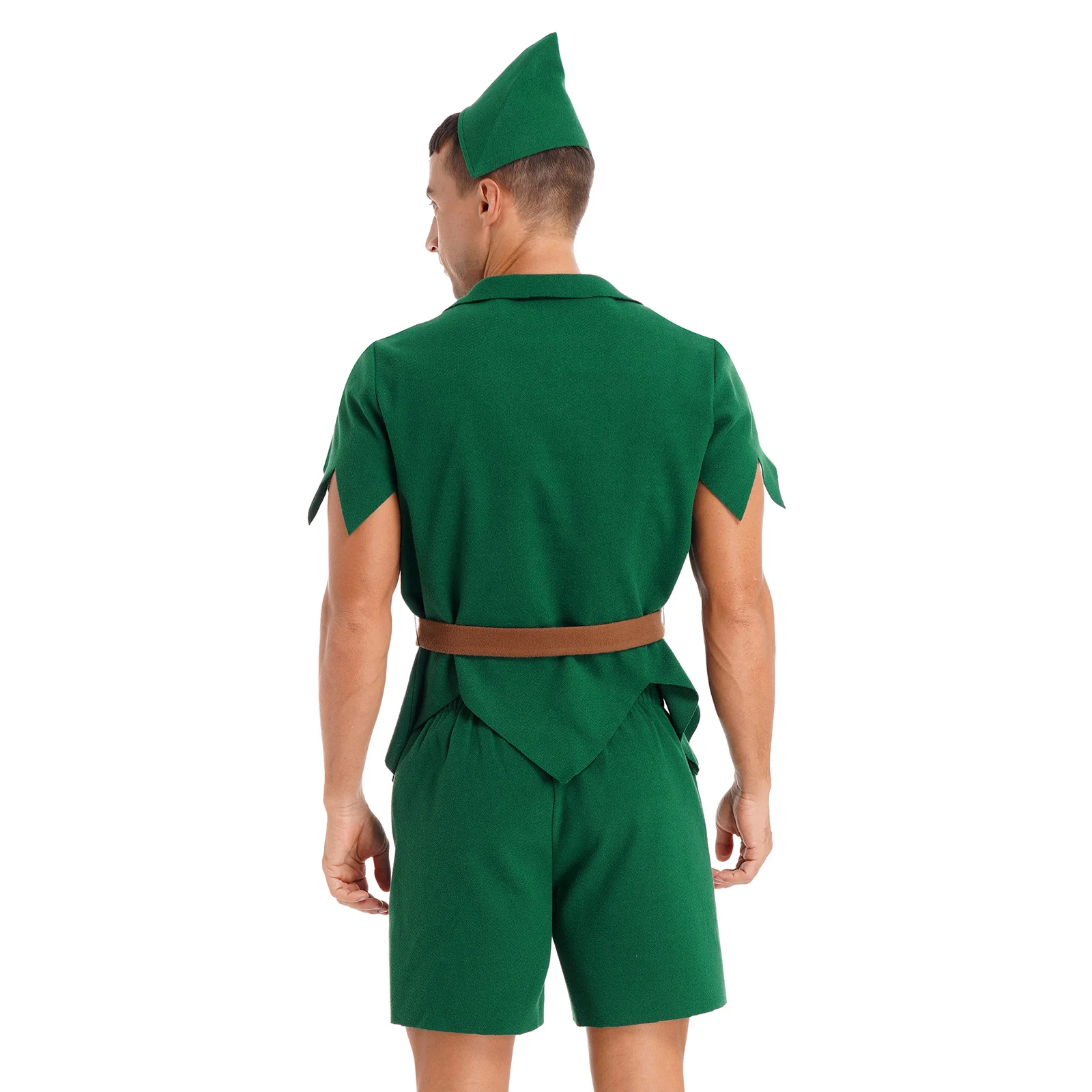 Halloween Peter Pan's Elf Cosplay Costume Parent-child Outfit for Father Son Santa Clause Costume Carnival Party Dress Up Outfit