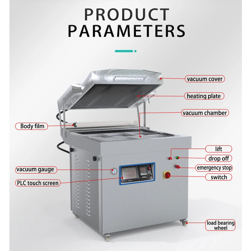 Vacuum Plastic Skin Pack Machine Tray Sealer Packaging Machine for Food Seafood