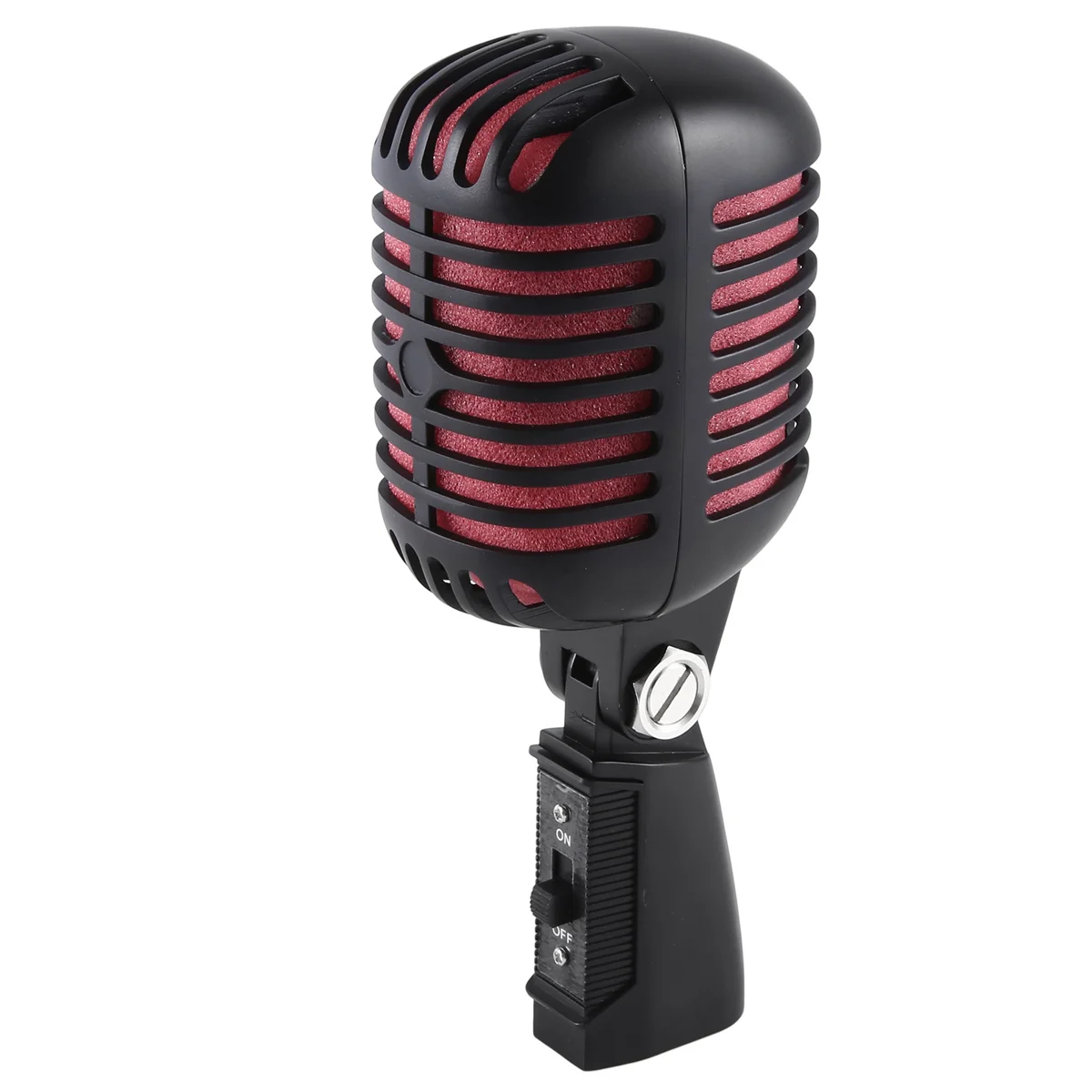 Professional Classic Retro Dynamic Vocal Microphone,Metal Swing Mic, for Live Performance Karaoke