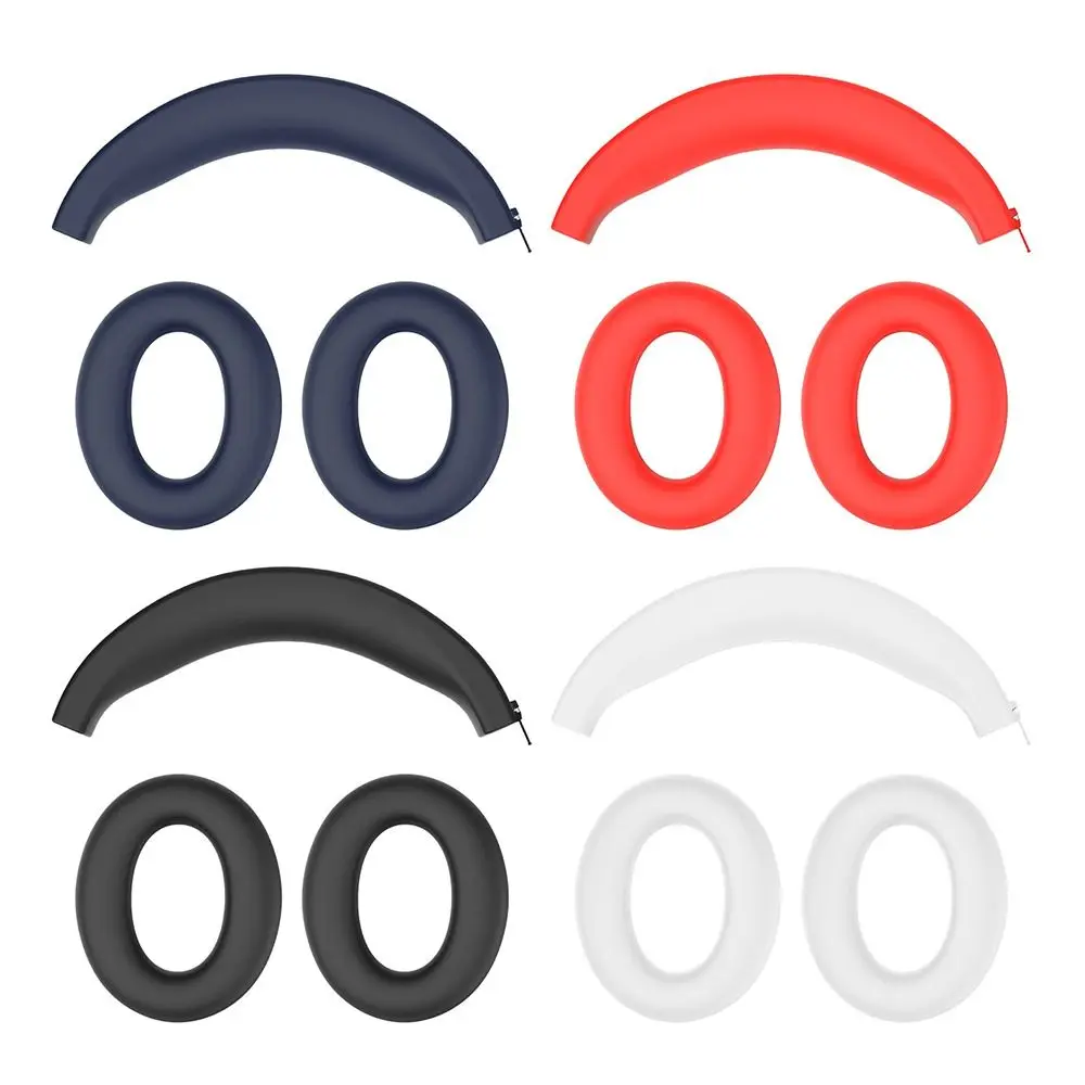 Silicone Ear Pads Cushion Cover Earmuff Headphone Accessories Protective Cover Replacement for Anker Soundcore Life Q20i