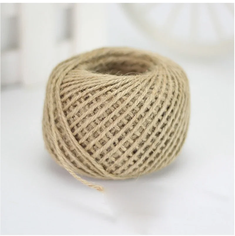 Natural Sisal Twisted Rope, Rustic Tags Wrap Crafts, Wedding Decoration String Cord, Events Party Supplies, Home Decor, 2mm, 30m