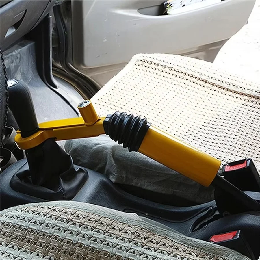 Adjustable Car Gear Lock Security Retractable Handbrake Gearshift Lock for Car Interior Accessories Auto Lock Protection
