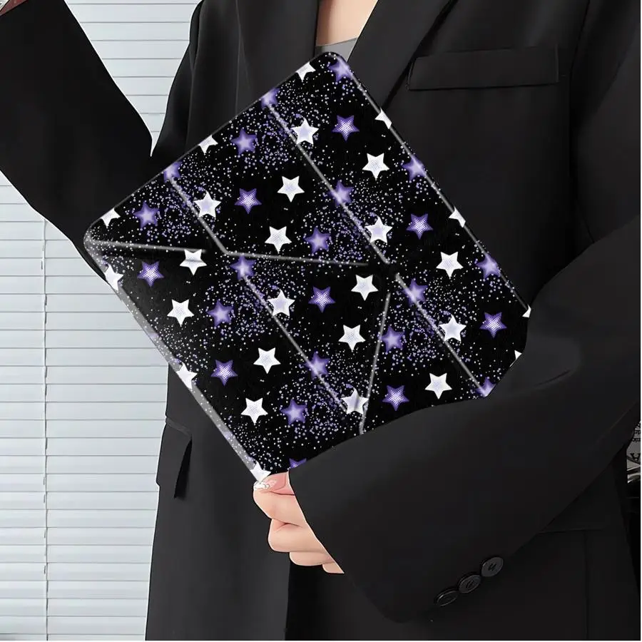 Black And White Cute Pentagram Tablet Case For iPad Mini 6 7 Air 4 5 M3 M2 M4 11inch Pro 2025 Pro 11th 10th 9th 8th 7th 12.9inch