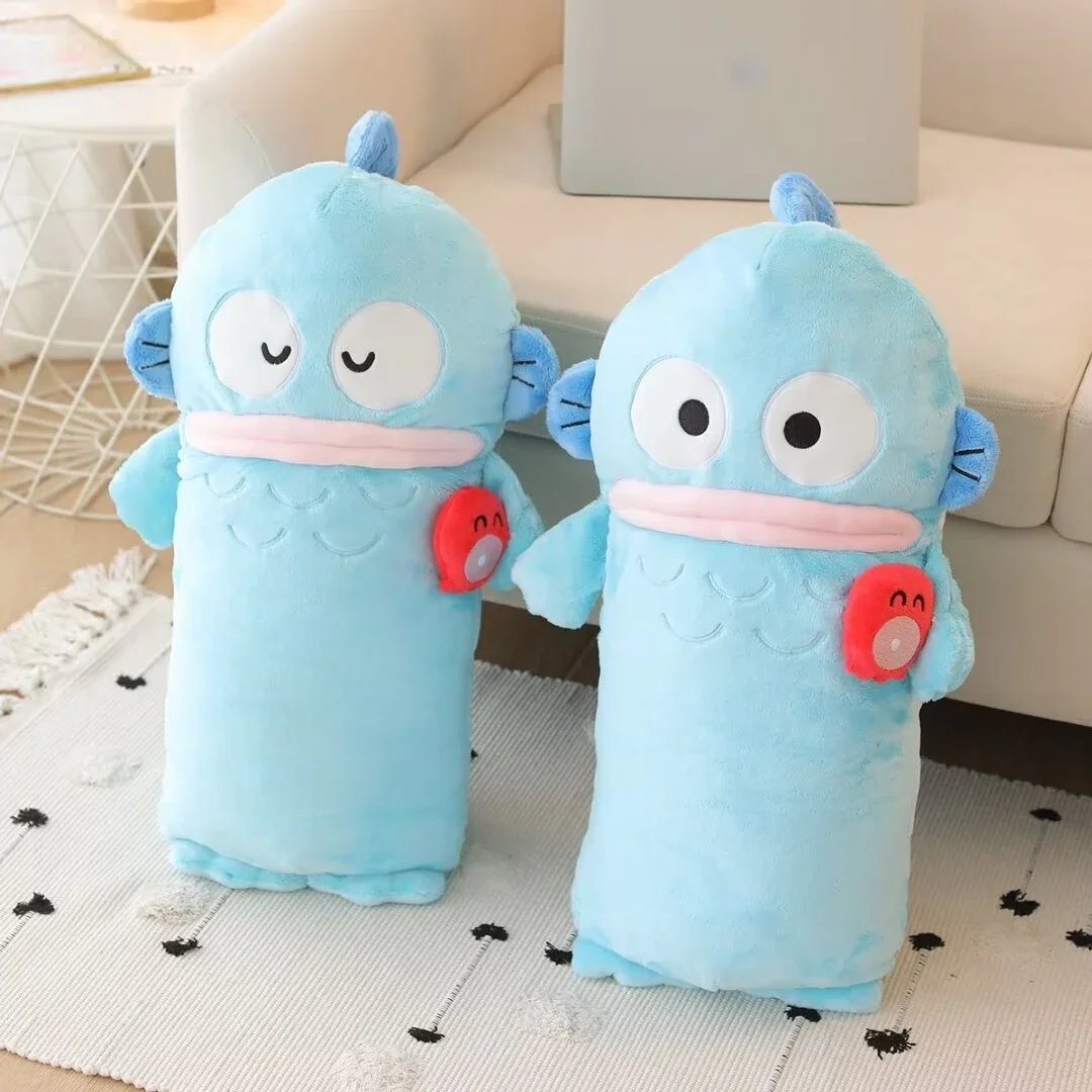 

Sanrio Cartoon Hangyodon Plushies Very Soft Cuddly Long Pillow Sofa Bed Home Decor Cute Plush Toy Bedside Cushion Gifts Girl