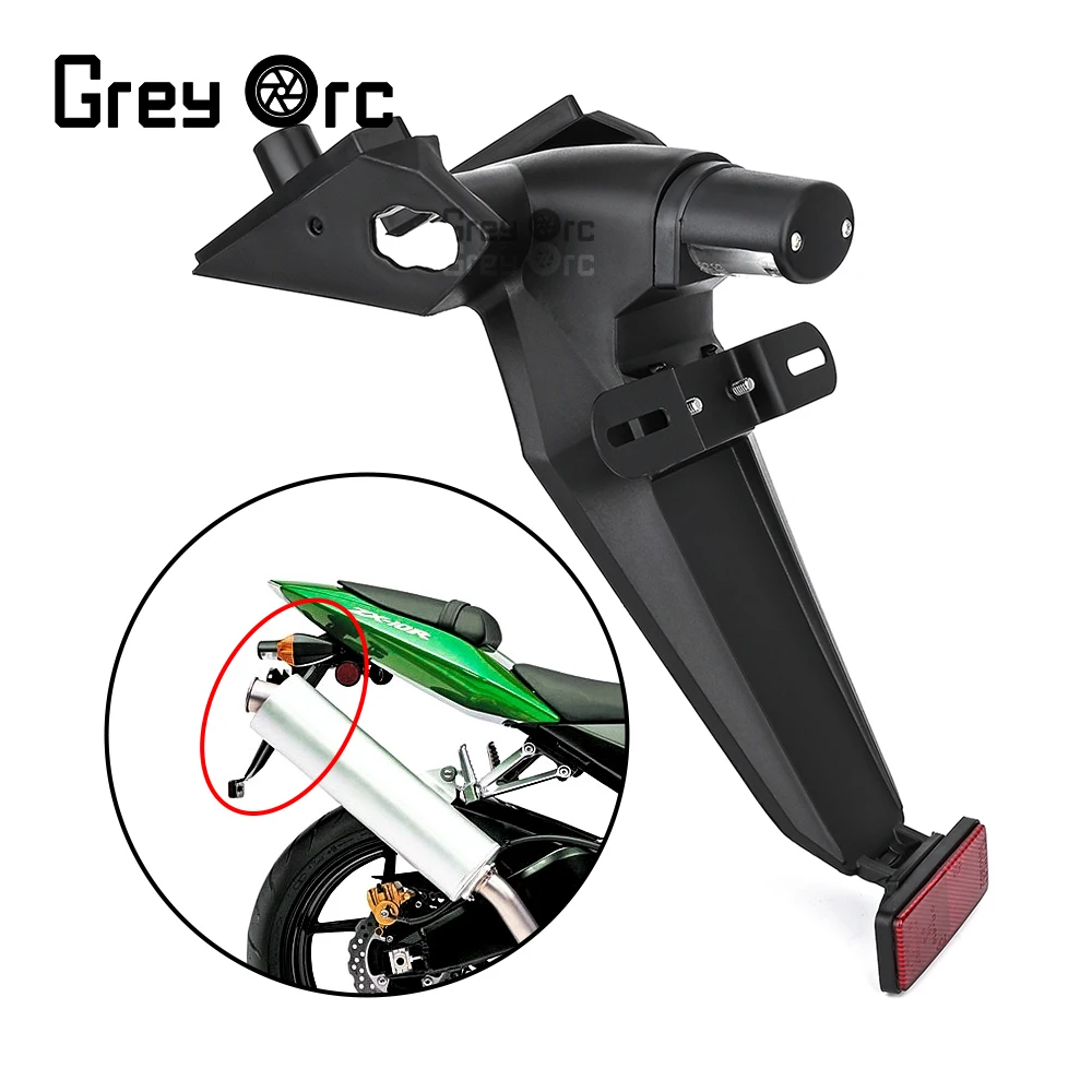 

Fit For Kawasaki Ninja ZX10R ZX-10R 2004 2005 Rear Motorcycle License Number Plate Light Frame Holder Bracket ZX 10R ZX1000