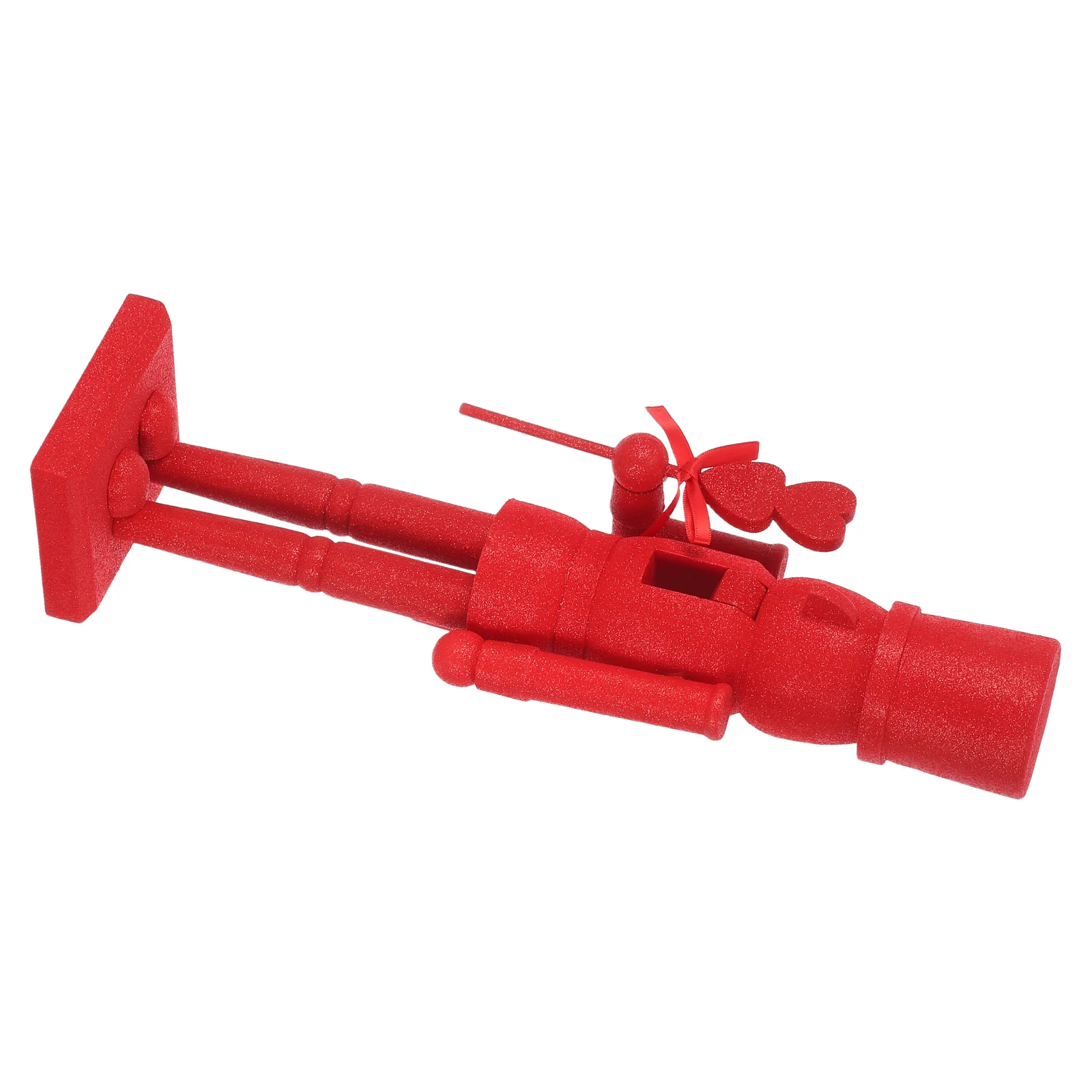 

Valentine'S Day Nutcracker Wooden Glitter Decorative Soldier Tabletop Display Holiday Party Decoration