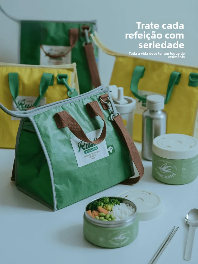 long-lasting-insulated-lunch-box-bag-handheld-set-with-aluminum-foil-inner-layer-waterproof-oilproof-pe-woven-cloth