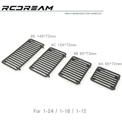 Black Simulation Plastic Roof Luggage Rack for 1/18 1/12 1/24 RC Crawler Traxxas TRX-4M Car TRX4M SCX24 Upgrade Parts