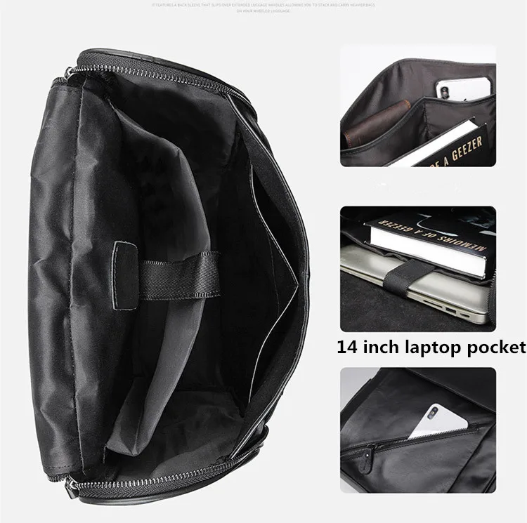 Novo couro genuíno dos homens mochila saco de computador escola estudante sacos ao ar livre mochilas viagem casual carregamento usb macio preto