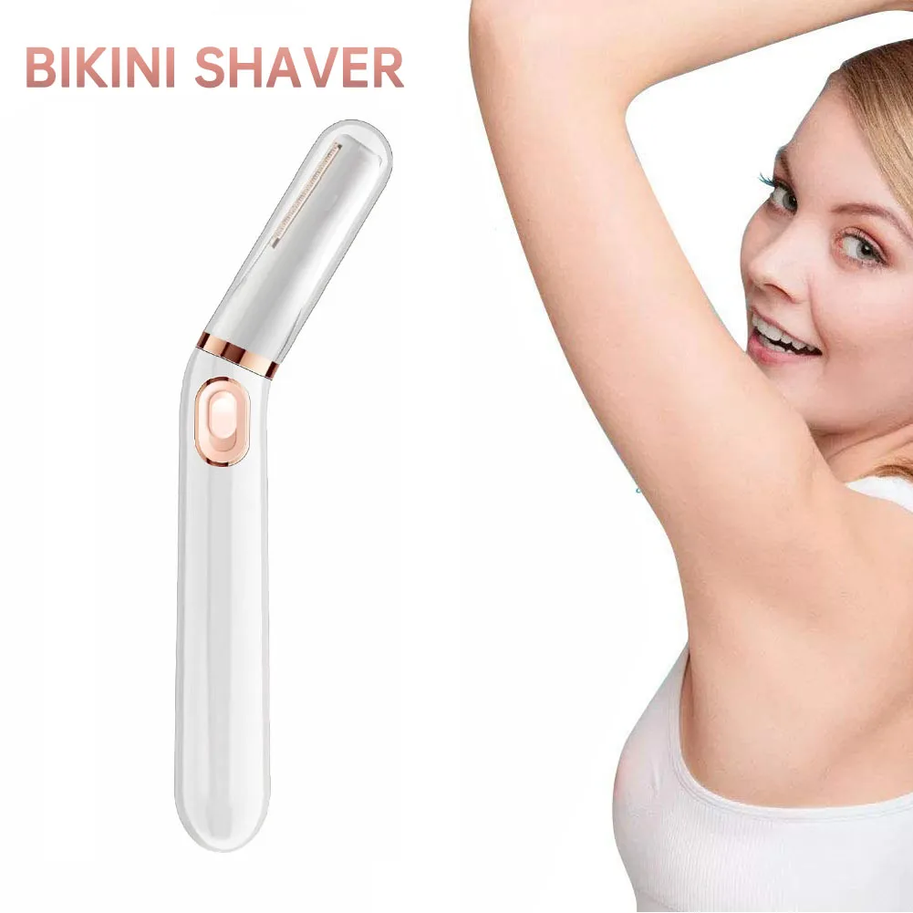 Facial Hair Remover for Women, Electric eyebrow trimmer with light, USB rechargeable, mini portable.