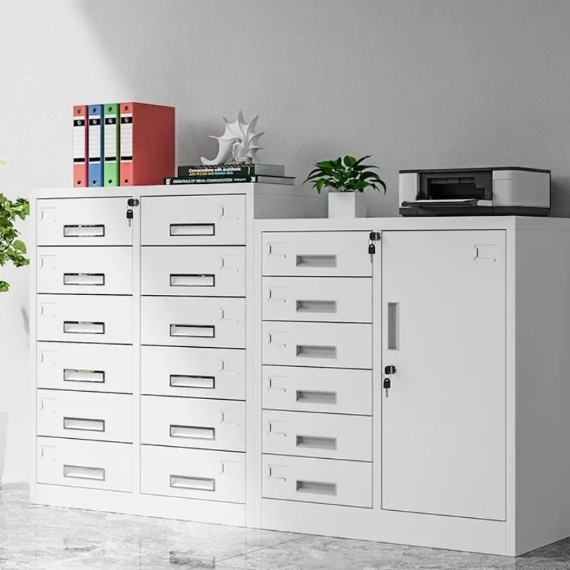 w28-  Multi-chest file storage Drawer type classification Layered storage tools Steel file cabinet Multi-layer