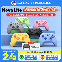 Gamesir Gamepads PC Switch 2 Controller Nova Lite Controle Hall Effective Joystick for Nintendo Switch Steam Android iOS Phone