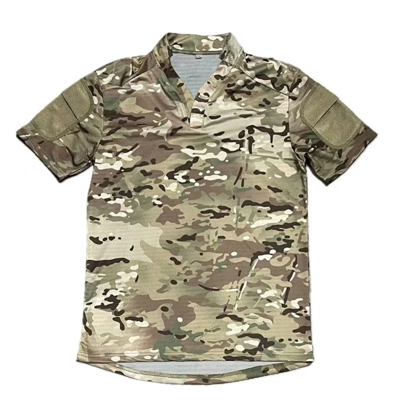 

Футболка Desert Tiger Stripe VS тактическая, с коротким рукавом, быстросохнущая