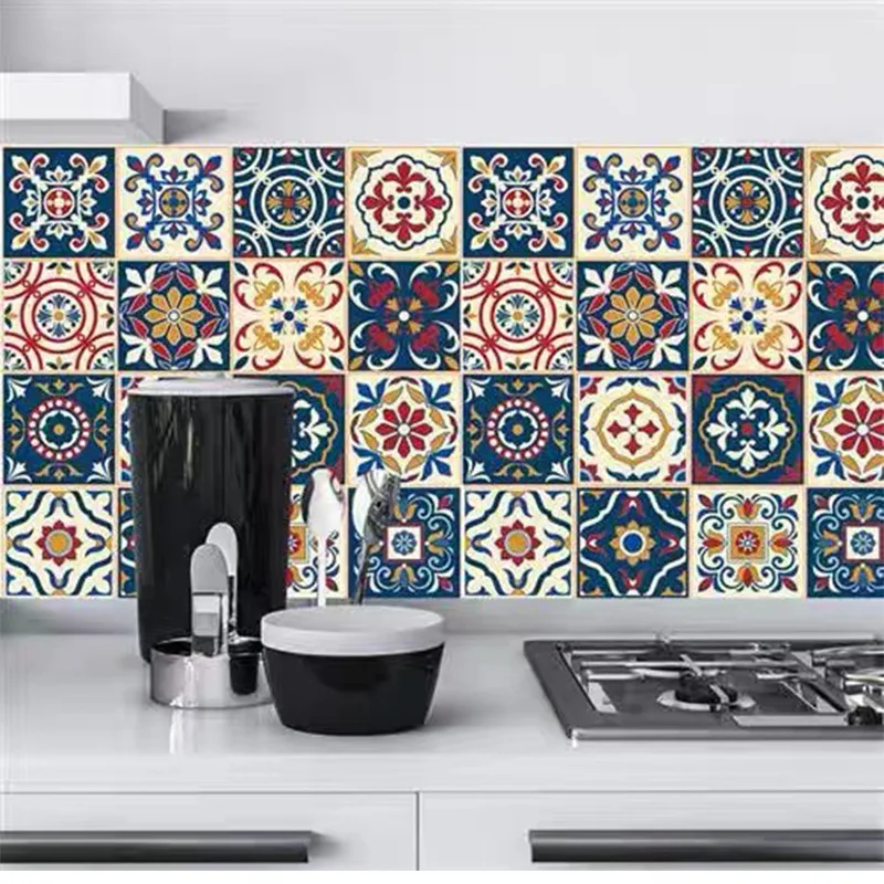 مربع صغير نمط الطوب ورق حائط ذاتي اللصق أثاث المطبخ تجديد غرفة المعيشة خلفية ملصق ذاتي اللصق #6