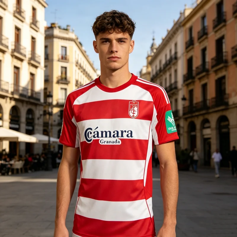 26 Camisetas Deportivas Transpirables de Moda Urbana para Hombres, Mujeres y Niños del Granada, Novedad en Ventas, para Fanáticos del Fútbol