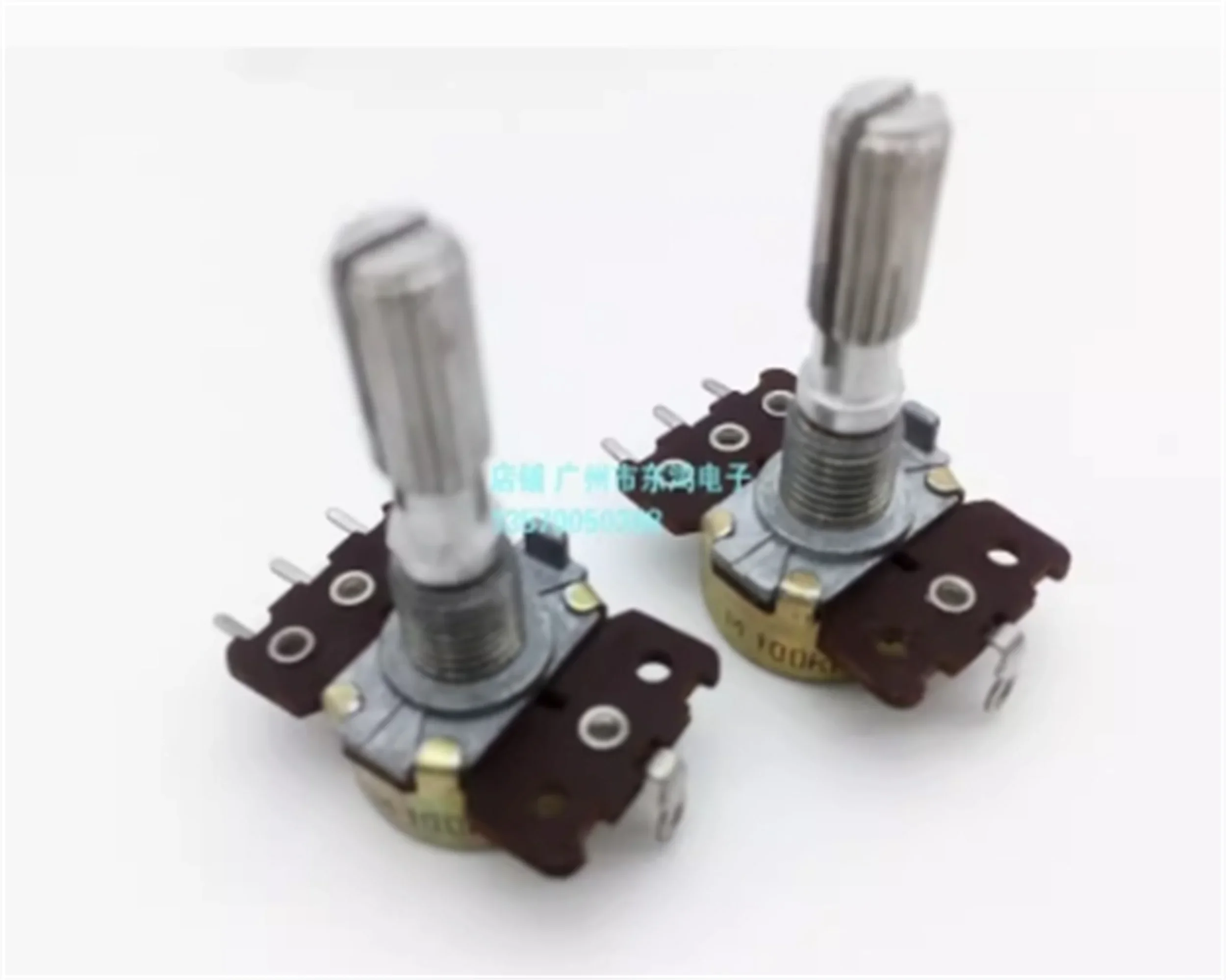 2PCS Japanese fever grade RK16 potentiometer single link with tap G100K with midpoint shaft length of 25MM