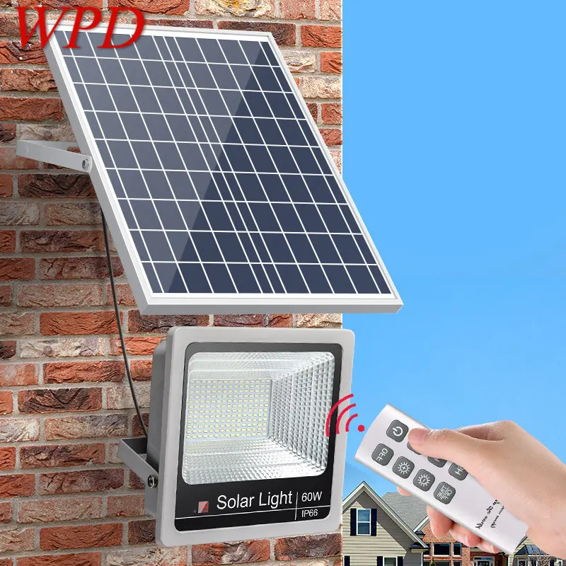 

WPD Solar Flood Light Street Lamp With Remote Control Waterproof IP65 LED Outdoor Light Highlight For Garden Balcony