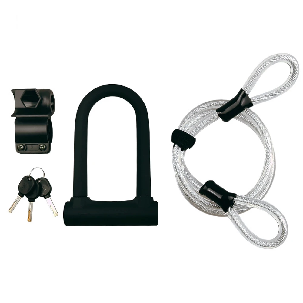 U-Shaped Steel Rope Anti-Theft Lock For Bicycles