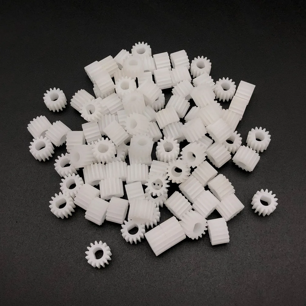 500Pc/Lot 0.5M 15T D-Shape Spindle Plastic Spur Gear 0.5 Modulus Bore Hole Aperture 4MM 3.95MM For D-shaft D-motor 154D 6MM 154D