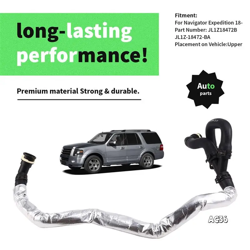 

Car Air Inlet Water Hose Pipe JL1Z18472B JL1Z-18472-BA For Ford Navigator Expedition 2018- Engine Warm Air Tube Hose