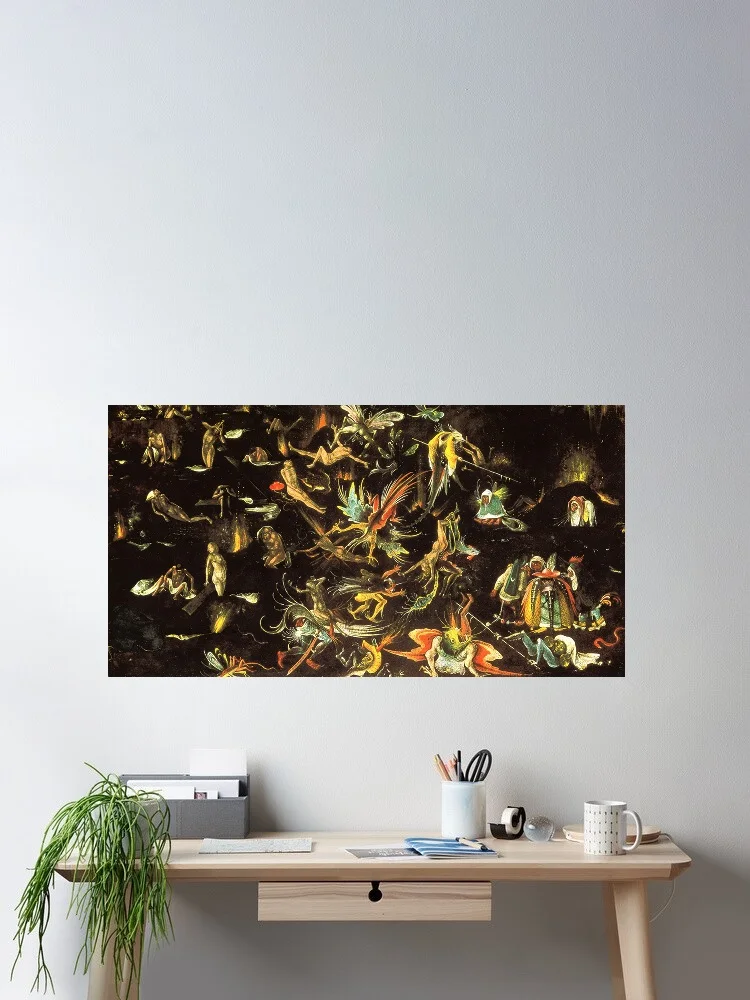Hieronymus Bosch, Art Print Canvas Poster, Living Room Decor, Home Wall Picture