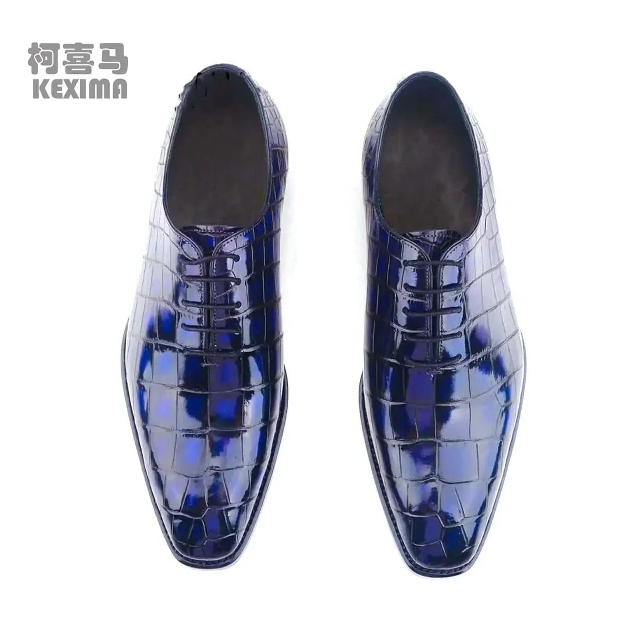 chue new arrival male formal  men crocodile leather shoes  leather sole color brush