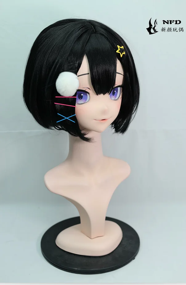 

(NFD34)Crossdress Doll Customize Full Head With Lock Cute Female/Girl Japanese Animego Character Kig Cosplay Kigurumi Mask