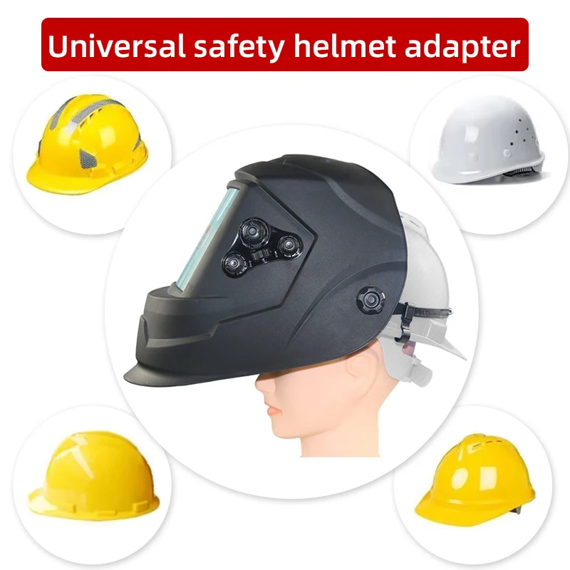 Large window welding mask/welder's protective mask/Full protective mask/Large window adapter available