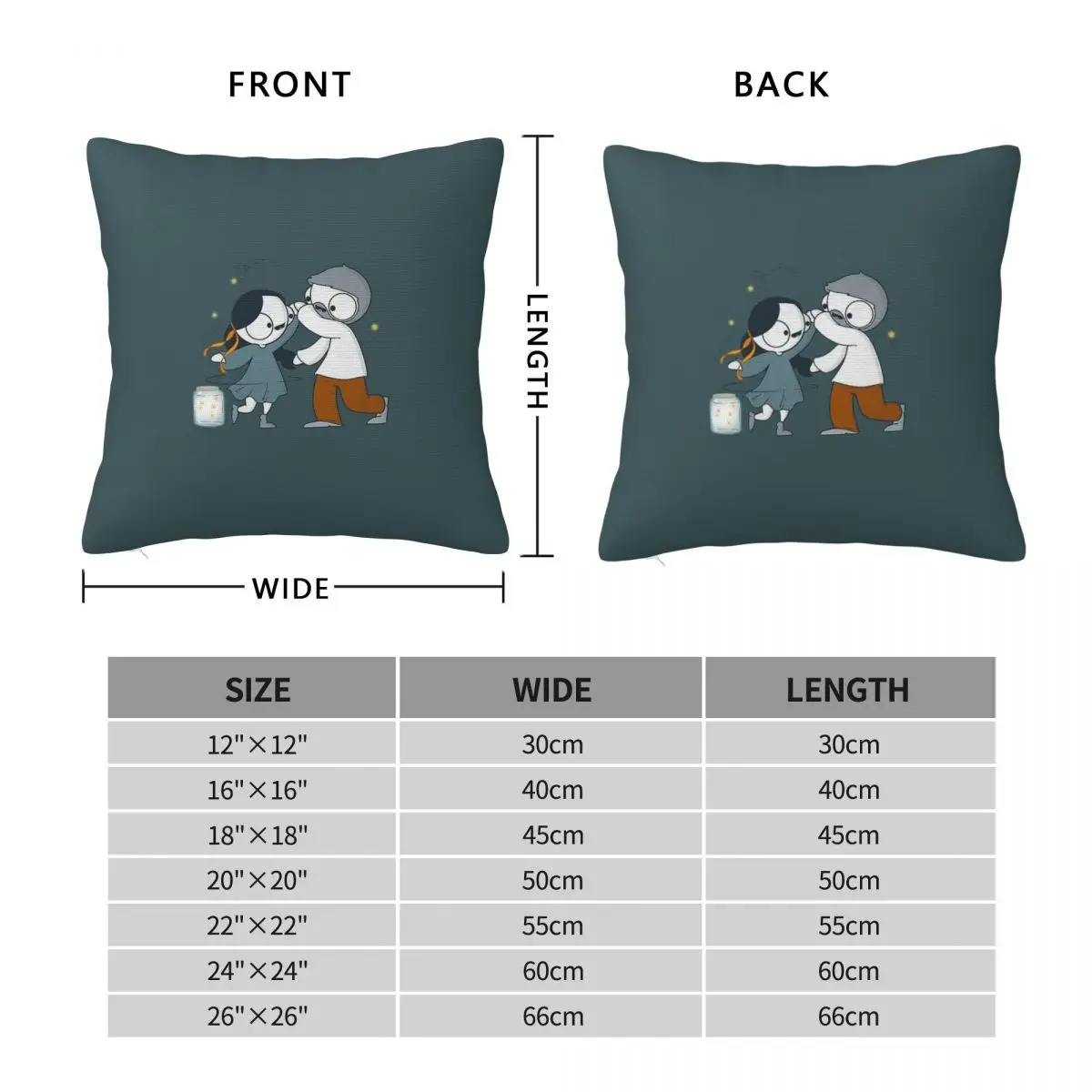 Dancing John & Catana Square Pillowcase Polyester Linen Velvet Printed Zip Decor Throw Pillow Case Bed Cushion Case 18