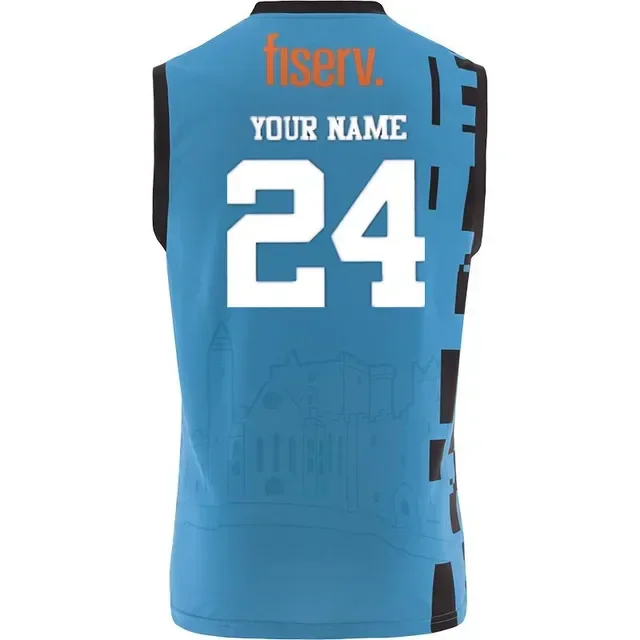 2024 سترة تدريب Tipperary GAA للرجال من قميص الرجبي الحجم: S-3XL (اسم ورقم الطباعة)