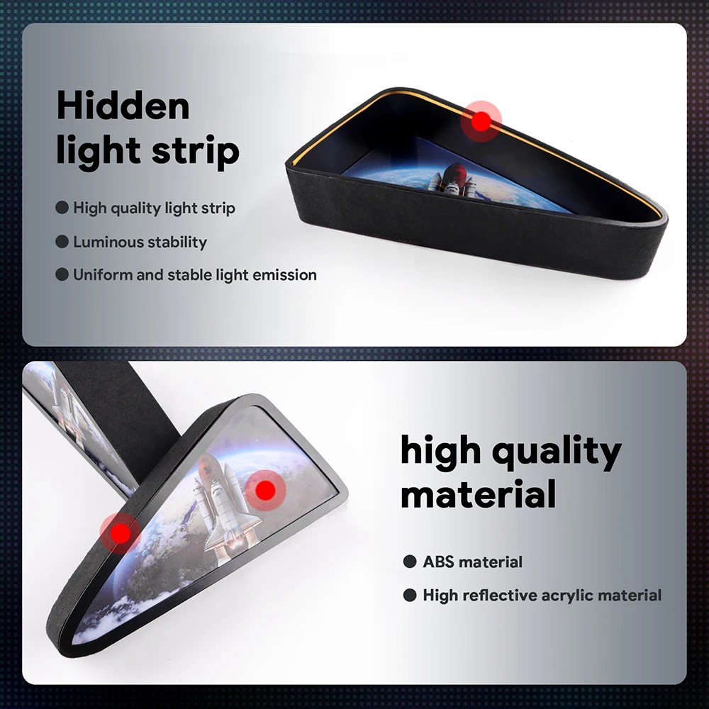 High Quality Car Rear Window Triangle Trim Light for Tesla Model 3 2018 2019 2020 2021 2022 2023 Highland 2024 Lamp Accessories