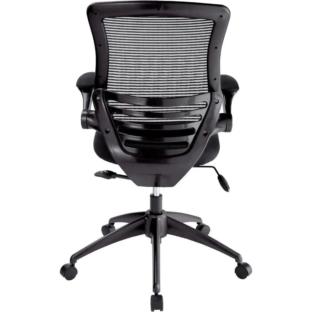 ®   Calusa Mesh-Stuhl mit mittlerer Rückenlehne, Schwarz