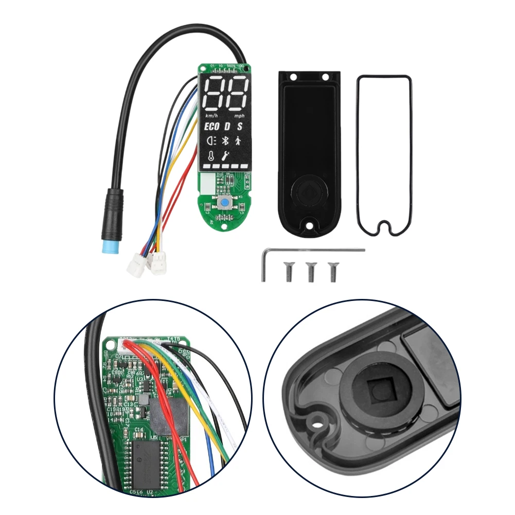 

Комплект для модернизации электросамоката MAX G30: дисплей, плата управления, крышка приборной панели и панель переключателей
