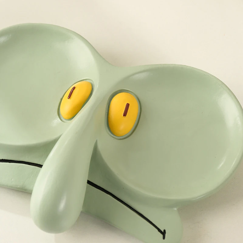 Funny Trinket Tray Eyeglass Stand Holder Squidward Inspired Eyeglass Tray Resin Tray Jewelry Dish Catch All Tray