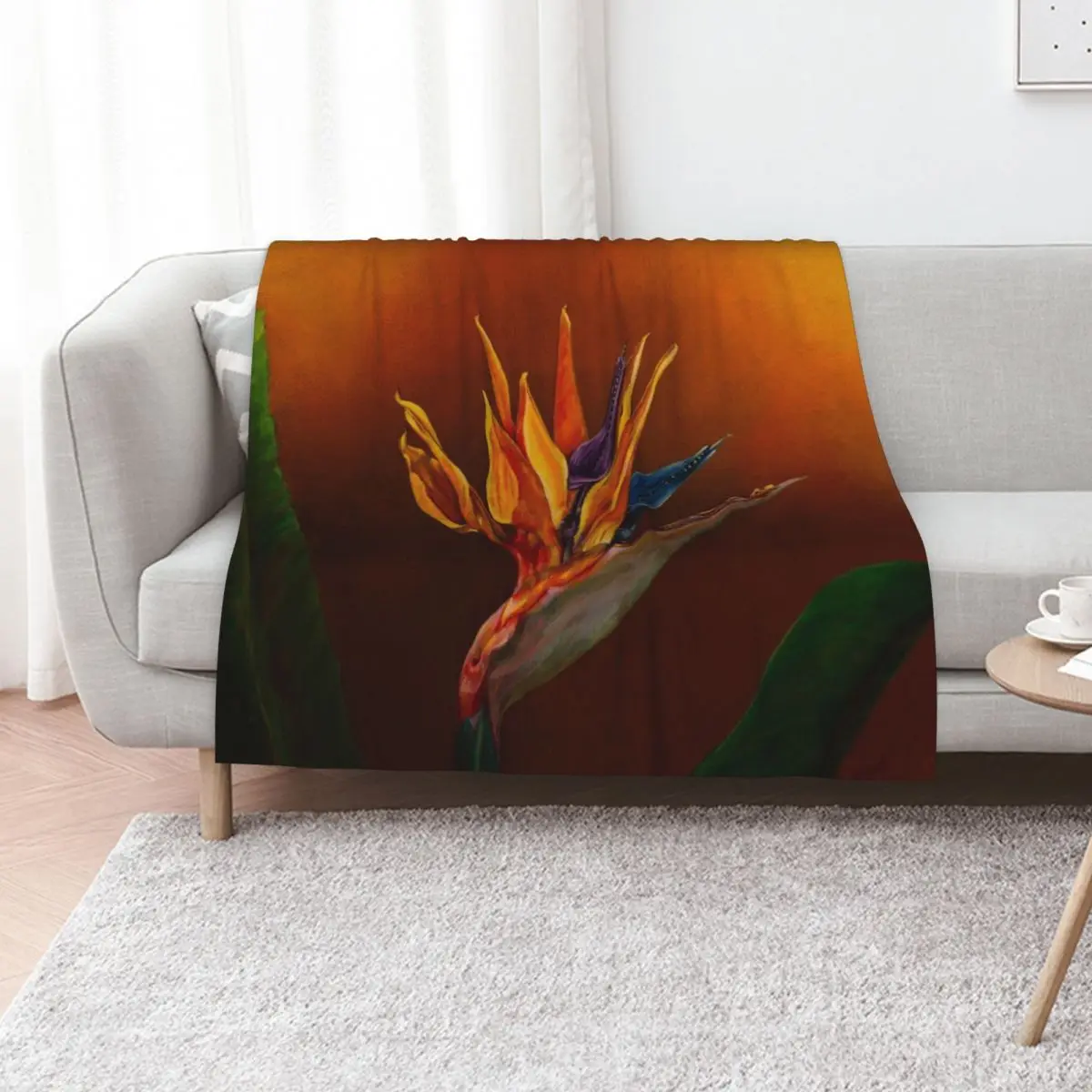 Bird of Paradise flower Throw Blanket Extra Large Throw Nap Decorative Beds Luxury Brand Decorative Sofa Soft Beds Blankets