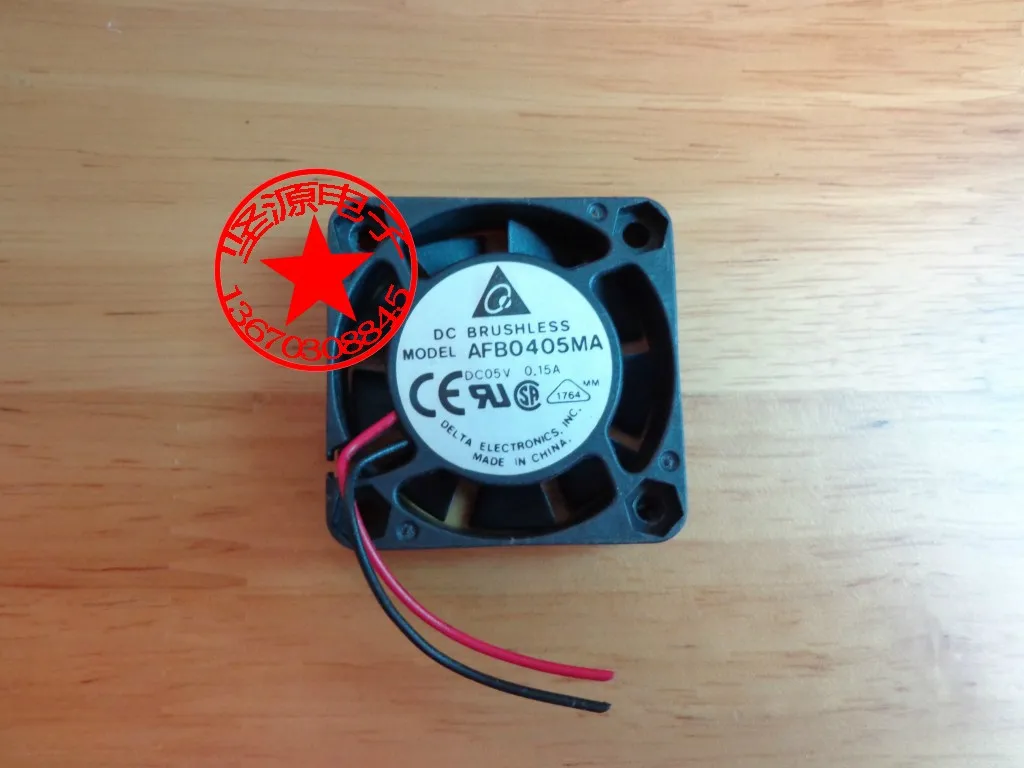 

Двухпроводной охлаждающий вентилятор для сервера Delta Electronics AFB0405MA DC 5 в 0,15 а 40x40x10 мм