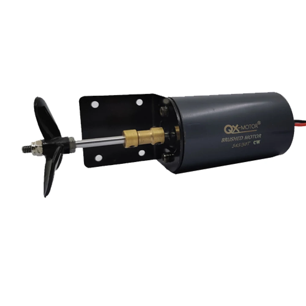 QX-motor underwater propeller 545 brush motor use 20A ESC  for unmanned  nesting trawler remote control duck boat