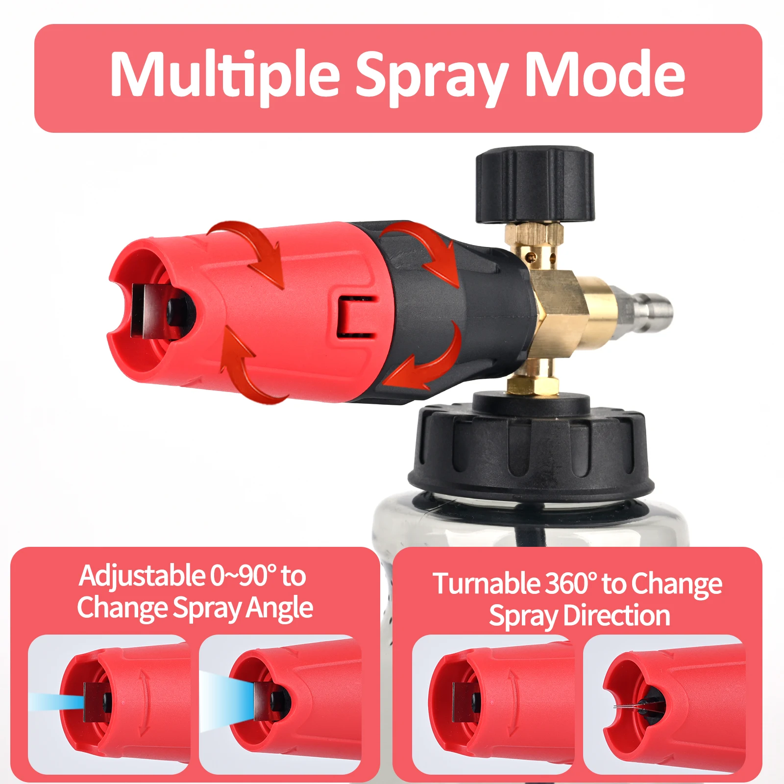 Pressure Washer Brass Foam Can - đánh giá và giá Bear Spray Clip