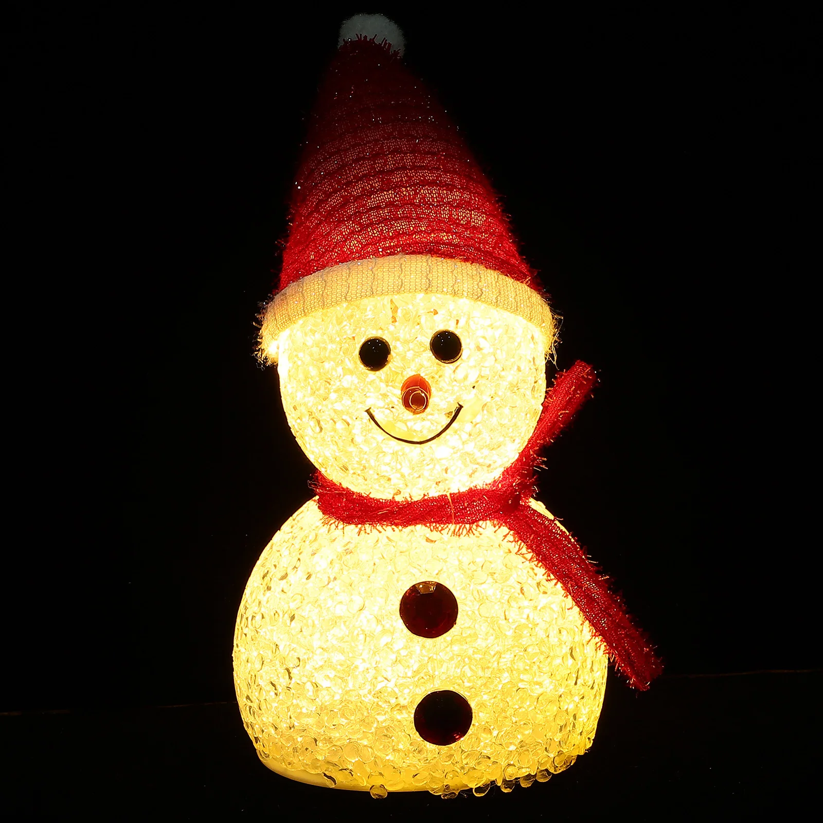 هدية عيد الميلاد مصباح رجل الثلج عيد الميلاد ليلة ضوء ديكور منضدية ديكور المنزل الطرف تخطيط مشهد عيد الميلاد