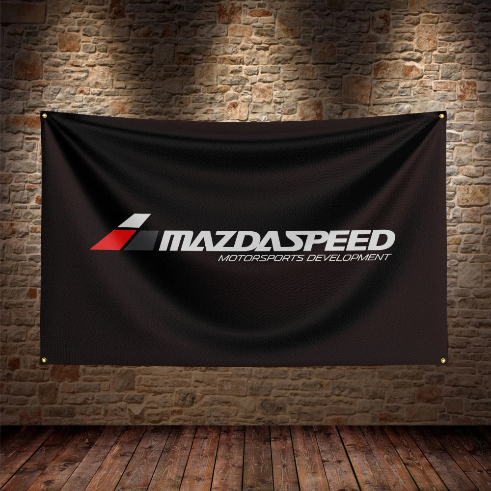 

90x150cm Mazda Speed Racing Car Flag Polyester Printed Garage or Outdoor Decoration Banner Tapestry