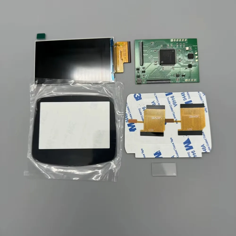 V5.4 PCB IPS LCD-scherm voor GBA Snijvrije schaal Geen lassen Origineel formaat Scherm voor GBA Hoogtepunt Helderheid LCD