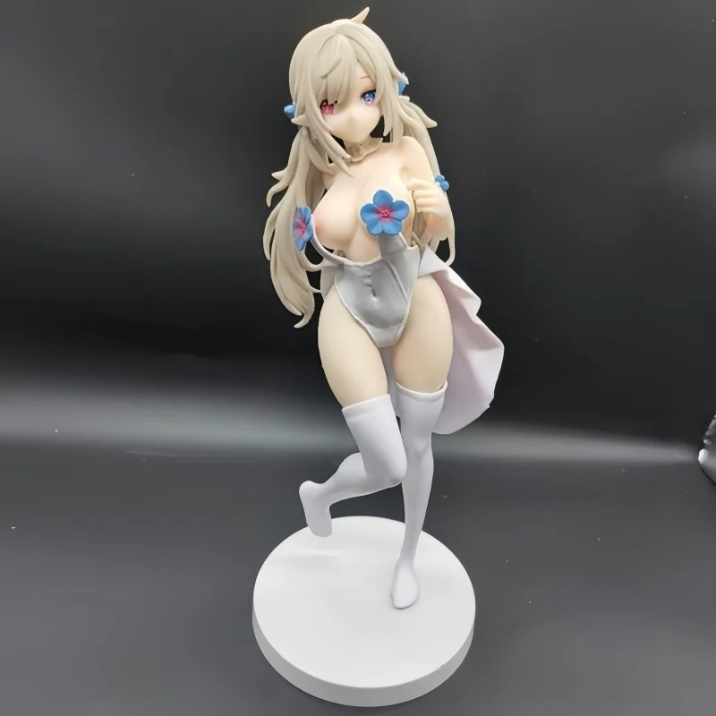 

In Stock Anime Figure Pure White Elf Action Figure Home/Office Decoration Japanese Anime Collection Toys Hentai Model Doll Gift