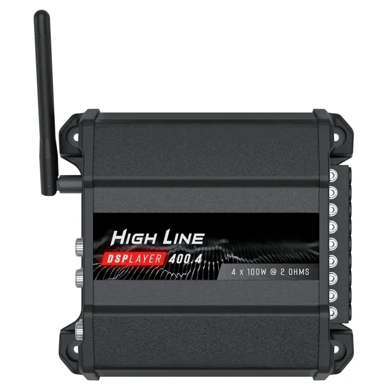 POPULAR DSPlayer 400x4 - Todo en Uno, Amplificador con DSP, BT, APP, Radio FM, Entradas RCA/Alto/Infra-rojo, Salida Procesada